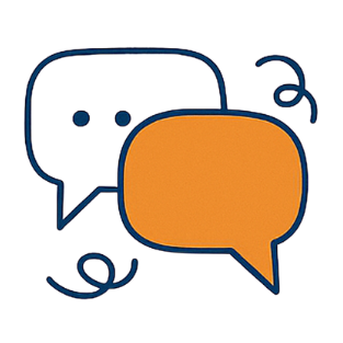 Icône de dialogue représentant un coaching de vie individuel